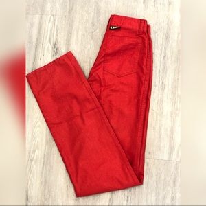 Vintage Splinters Straight Leg high Waisted Pants